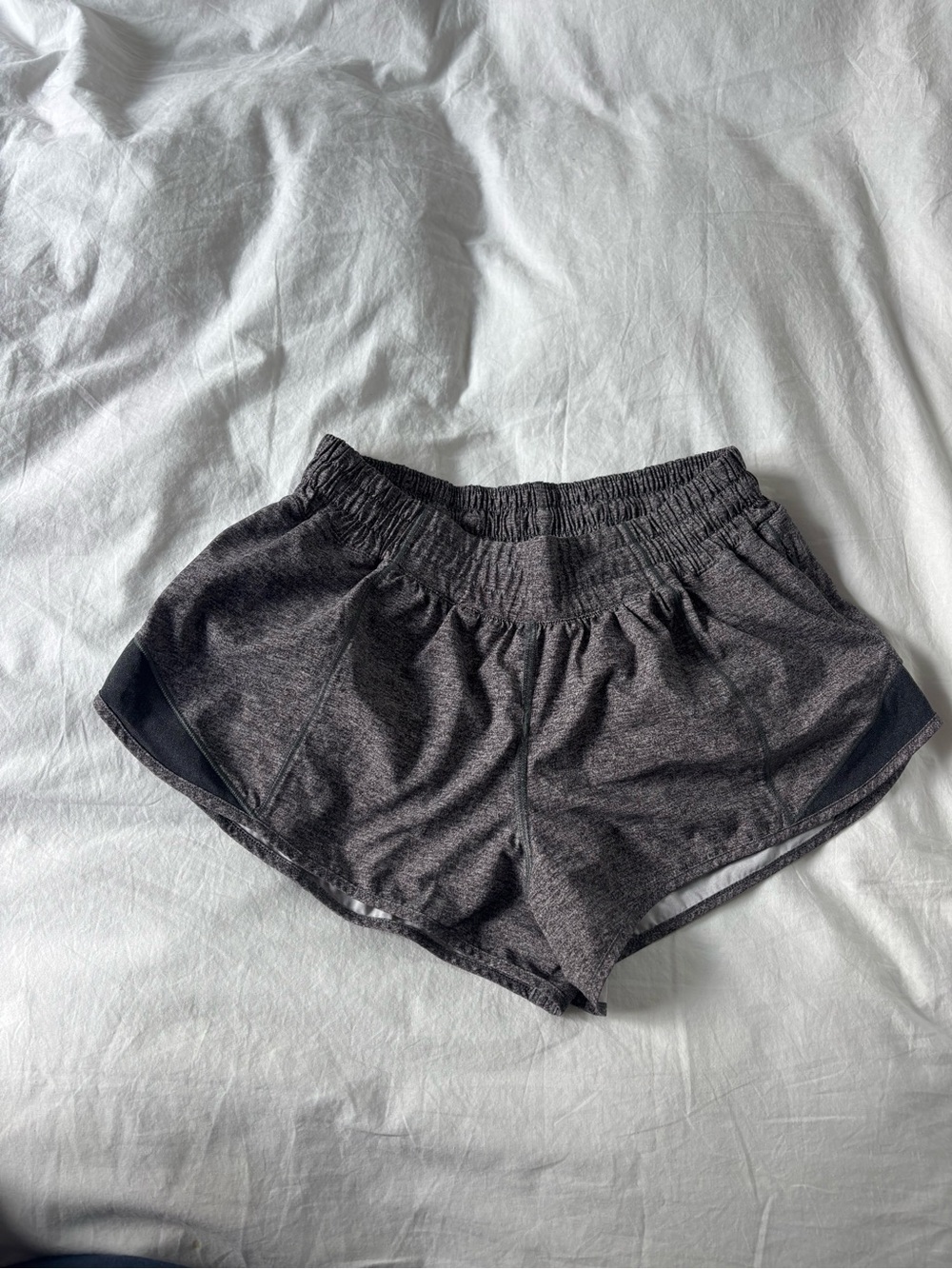 lululemon athletica Women's Charcoal Heather Running Shorts